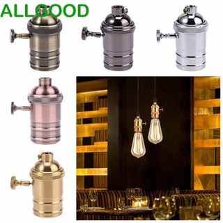 Allgoods E27 ฐานโคมไฟอลูมิเนียม ทนทาน ทนความร้อนสูง 220V สไตล์วินเทจ สําหรับร้านอาหาร