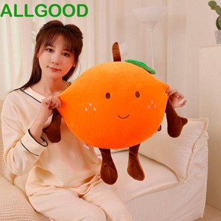 Allgoods หมอนตุ๊กตานุ่ม รูปผลไม้ สีส้ม ขนาด 40~80 ซม. ของขวัญวันเกิด สําหรับเด็กผู้หญิง