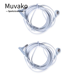 Muvako แผ่นรองสายดิน ทองแดง สีขาว 15 ฟุต 2 ชิ้น