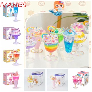 Ivanes ถ้วยไอศกรีมพลาสติก ดินเหนียว แฮนด์เมด DIY ของเล่นสําหรับเด็ก