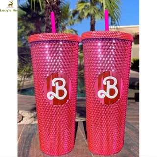 Bling Pink Studded Tumbler Creative Sparkling Pink แก้วน้ําดื่ม