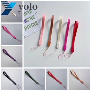 Yolo สายคล้องโทรศัพท์มือถือหนัง PU สั้น แบบพกพา กันหาย ทนทาน