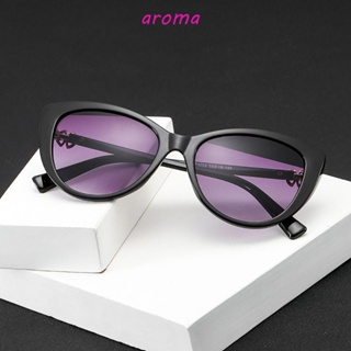 Aroma แว่นตากันแดด ทรงเรขาคณิต ป้องกันรังสียูวี สไตล์เกาหลี สําหรับผู้หญิง และผู้ชาย