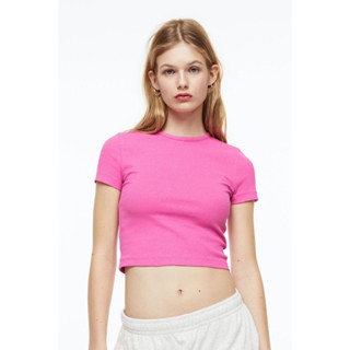 H&amp;M  Woman Ribbed cropped top 0980930_14