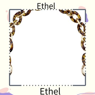 Ethel1 สายโซ่คล้องกระเป๋า โลหะอะคริลิค สีเหลืองอําพัน 14.5 นิ้ว สําหรับงานปาร์ตี้ งานราตรี