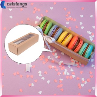 10 ชิ้น Cajas Para Fresas ช็อคโกแลต คัพเค้ก แสดง กล่องขนมหวาน หน้าต่าง สีขาว caislongs