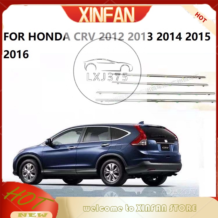 Xinfan แถบพลาสติกซีลหน้าต่างรถยนต์ สําหรับ honda CRV 2012 2013 2014 2015 2016 4 ชิ้น