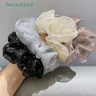 Twinkle1 ยางรัดผมแฟชั่น ประดับเพทาย คริสตัล พลอยเทียม