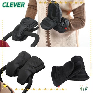 Clever ถุงมือผ้ากํามะหยี่ขนนิ่ม กันความร้อน คุณภาพสูง สําหรับรถเข็นเด็ก 1 คู่