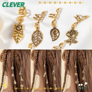 Clever เครื่องประดับผม ลูกปัดเกลียว เดรดล็อกส์ แฟชั่นสไตล์ชนเผ่า