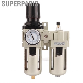 Superparis Air Compressor Filter Regulator Transparent Container Water Oil Separator with Pressure Gauge for Pneumatic Systems