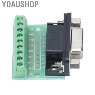 Yoaushop Terminal Breakout Board 9 Hole Screw Adapter for RS232 RS485 Connector