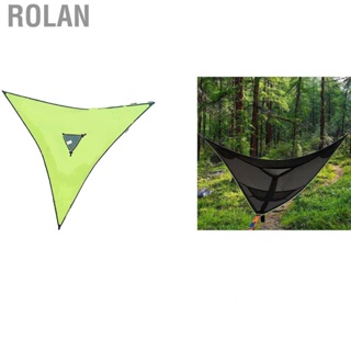 Rolan Triangle Hammock Foldable Portable Multiperson Mesh Camping for Outdoor