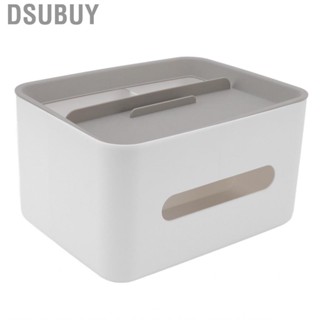 Dsubuy Tissue Box Cover Plastic  Stationery Storage Napkin Holder