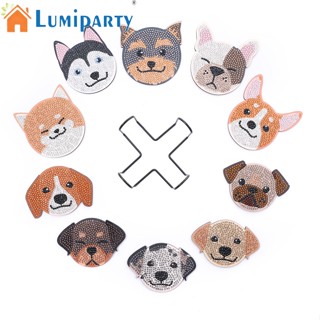 Lumiparty ที่รองแก้ว ปักครอสสติตช์ รูปการ์ตูนสัตว์ Diy 10 ชิ้น