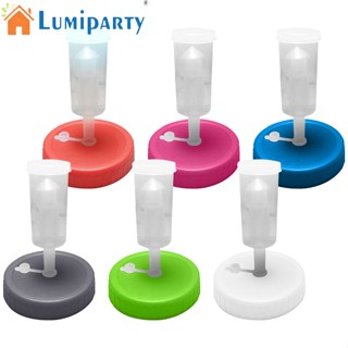 Lumiparty ชุดฝาหมัก 6 ชิ้น พร้อม Airlocks Home Kimchi Pickle Making Kit สําหรับขวดโหลเมสันปากกว้าง