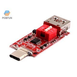 Pcbfun เมนบอร์ดทดสอบแรงดันไฟฟ้า Usb Type-c Pd Qc 3.0