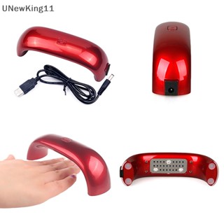 Unewking โคมไฟเป่าเล็บ UV LED 9W ขนาดเล็ก แบบพกพา พร้อมสาย USB สําหรับทําเล็บเจล