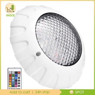 [Ihoce] โคมไฟใต้น้ํา LED IP68 กันน้ํา หลากสี RGB สําหรับตกแต่งตู้ปลา