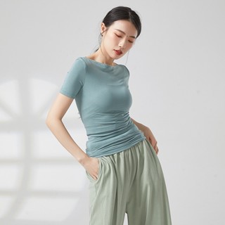 Spot second hair# spring and autumn dance clothing womens short-sleeved slim-fit classical dance modern dance Chinese dance practice clothing 8.cc