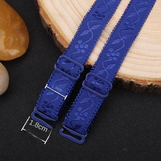สายรัดบราชั้นใน สําหรับสตรี ปักลายลูกไม้ ดอกไม้ ปรับได้ กว้าง 15 มม. 11 สี 1 คู่