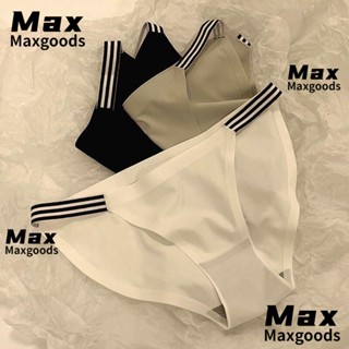 Maxg กางเกงชั้นใน ผ้าฝ้าย แบบนิ่ม ไร้รอยต่อ ใส่สบาย ไซส์ M-L-XL