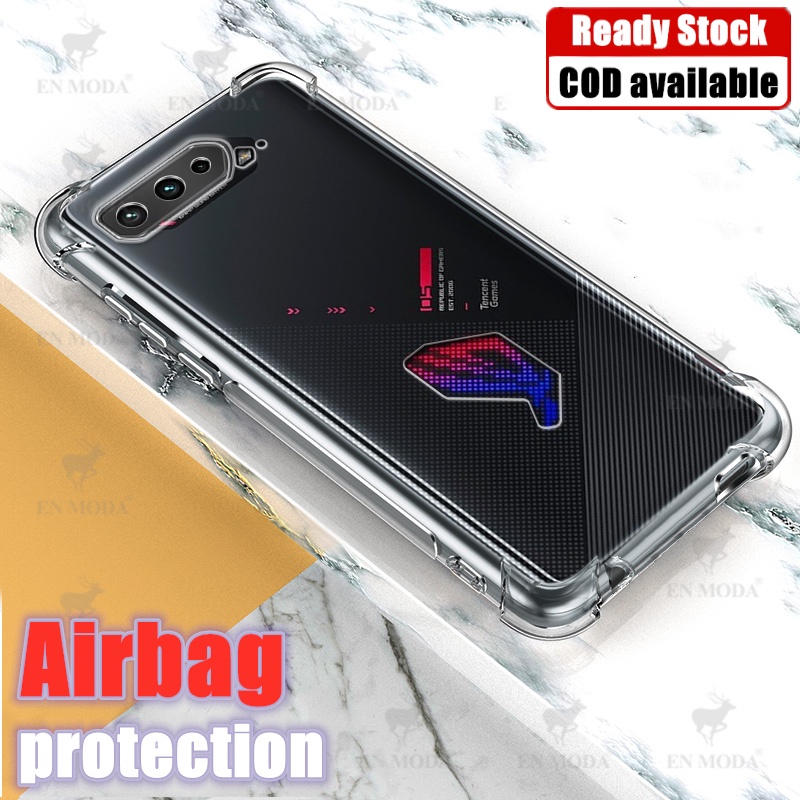 【Crystal Clear】เคสโทรศัพท์มือถือเจลลี่ ยางนิ่ม แบบใส กันรอยขีดข่วน เกรดทหาร สําหรับ ASUS ROG Phone 5 5pro 5s Pro