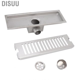 Disuu 12Inch Linear Shower Drain Floor Channel Quick Drainage Bathroom YA