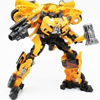 Jialehuang หุ่นยนต์แปลงร่าง 8803 Bumblebee Warriors with Warhammer ของเล่นเสริมการเรียนรู้เด็ก