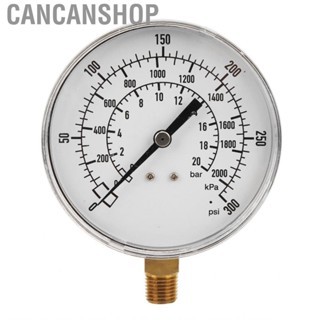 Cancanshop 1/4NPT 90mm Diameter Radial Pressure Gauge Oil 0-300psi 0-2000kpa