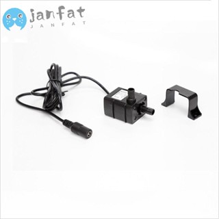 Janfat เครื่องปั๊มน้ํา ไร้แปรงถ่าน DC ขนาดเล็ก 12V เสียงเงียบ สีดํา สําหรับตู้ปลา