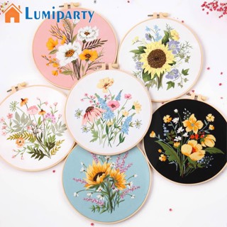 Lumiparty ชุดปักครอสสติตช์ ลายดอกไม้ แฮนด์เมด Diy สําหรับคนรักงานฝีมือ