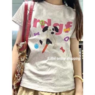 E.ifini เสื้อครอป เสื้อแฟชั่นผู้หญิง สีพื้น สําหรับผู้หญิง ใส่ไปคลับ ปาร์ตี้ 2023 NEW A29J2DU 34Z230823