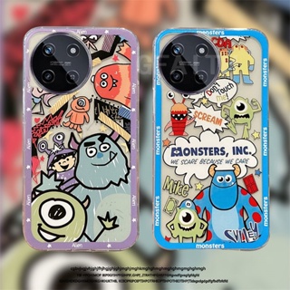 พร้อมส่ง เคสโทรศัพท์มือถือใส แบบนิ่ม ลายการ์ตูนมอนสเตอร์ กันกระแทก สําหรับ Realme 11 NFC REALME11 4G 5G 11 Pro 11 Pro+ Realme C51 C53 Realme11Pro RealmeC51