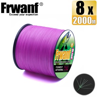 Frwanf สายเอ็นตกปลาถัก PE X8 2000 ม. 8 เส้น 6-300LB สีชมพู