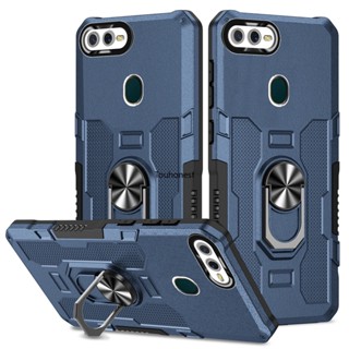 เคส For Oppo A7 เคส Oppo A5S เคส Oppo A12 Casing Oppo A11K Case Oppo F9 Case Oppo A1K Case Oppo A57 A77 Case Oppo A77S A57E A57S Case Oppo A53 Case Oppo A54 Case Full Protect Hard Armor Metal With Ring Stand Phone Cover Case ZH โทรศัพท์มือถือแบบแข็ง