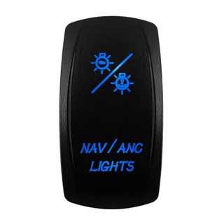 Nav/anc สวิตช์โยก เปิด ปิดไฟ Led 7Pin 12V 20A DPDT อุปกรณ์เสริม สําหรับรถยนต์ เรือ Carling Arb Narva 4x4