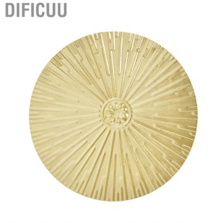 Dificuu Iron Wall Medallion Round Raised Grain European Style Unique Design Metal Disc Decor for Home Decoration Gifts