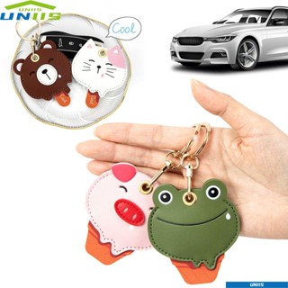 Uniis ปลอกหนังใส่บัตร รูปการ์ตูนสัตว์ คุณภาพสูง สําหรับ Airtag