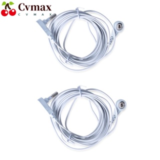 Cvmax แผ่นรองเมาส์ ลวดทองแดง สีขาว 15 ฟุต 2 ชิ้น