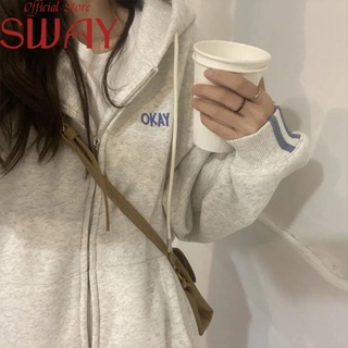 SWAY  เสื้อผ้าผู้ญิง แขนยาว เสื้อฮู้ด คลุมหญิง สไตล์เกาหลี แฟชั่น  รุ่นใหม่ High quality Unique ทันสมัย A28J11S 36Z230909