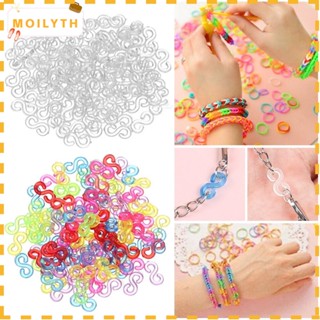 Moilyth คลิปยาง พลาสติก สําหรับทําเครื่องประดับ สร้อยข้อมือ DIY