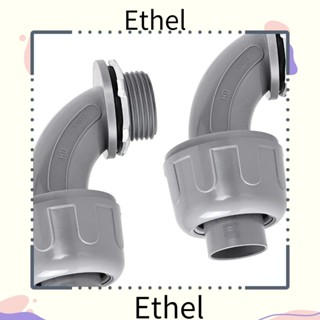 Ethel1 ข้อต่อเชื่อมสายเคเบิล PVC 90 องศา มาตรฐาน US ติดตั้งง่าย 1 นิ้ว 2 ชิ้น