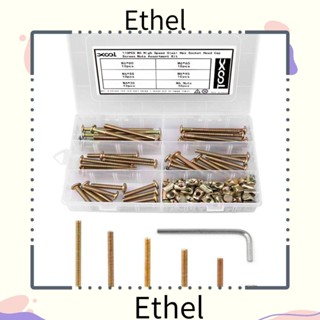 Ethel1 ซ็อกเก็ตหกเหลี่ยม 110 ชิ้น กุญแจหกเหลี่ยม 1 ชิ้น แบบเปลี่ยน สําหรับน็อตฮาร์ดแวร์