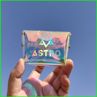 Yg ASTRO กระเป๋าใส่เหรียญ เลเซอร์ไล่โทนสี ของขวัญ สําหรับเด็กผู้หญิง กระเป๋าสีสันสดใส MJ JINJIN CHA EUNWOO MOONBIN ROCKY