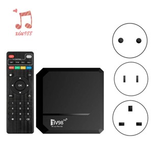 กล่องทีวี เครื่องเล่นมีเดีย TV98 BT 2G+16G 2.4G+5G WIFI+BT 4.0 4Kx2K TV98 ทนทาน ปลั๊ก EU