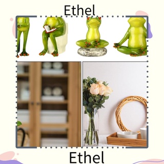 Ethel1 ฟิกเกอร์รูปปั้นกบ ขนาด 6.69 นิ้ว สําหรับตกแต่งสวนกลางแจ้ง