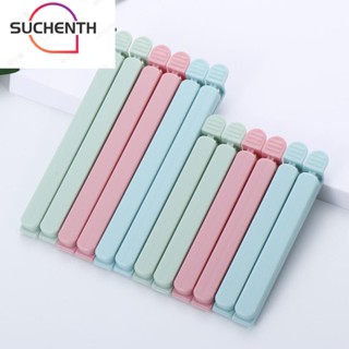 Suchenth แคลมป์ซีลถุงขนมขบเคี้ยว พลาสติก สีแคนดี้ ใช้ซ้ําได้ 5 ชิ้น