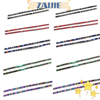 Zaijie24 สายคล้องแว่นตา แบบพกพา ปรับได้ สีดํา สีฟ้า สีแดง 10 ชิ้น