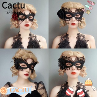 Cactu หน้ากากครึ่งหน้า พร็อพคอสเพลย์ สไตล์เรโทร สําหรับปาร์ตี้ ผู้ชาย ผู้หญิง